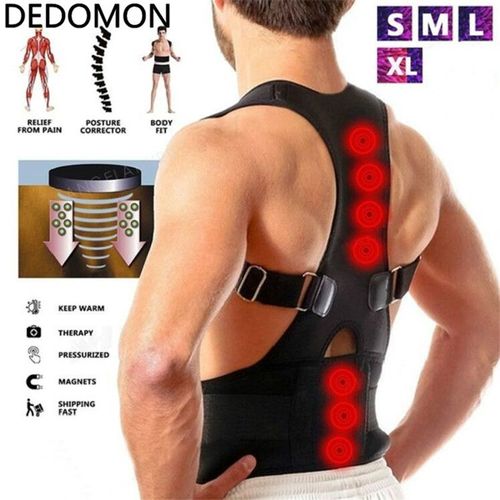 Correcteur De Posture Ajustable Des Épaules Et Du Dos Pour Homme Et Femme, Support Magnétique, Ceinture Élastique En Nylon, Sport, Pour La Maison Et Le Bureau