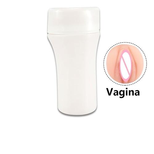 Masturbateur Pour Homme ,White Type--Jouets Sexuels En Silicone Pour Hommes, Chatte De Poche, Vrai Vagin Masculin, Masturbateur De S