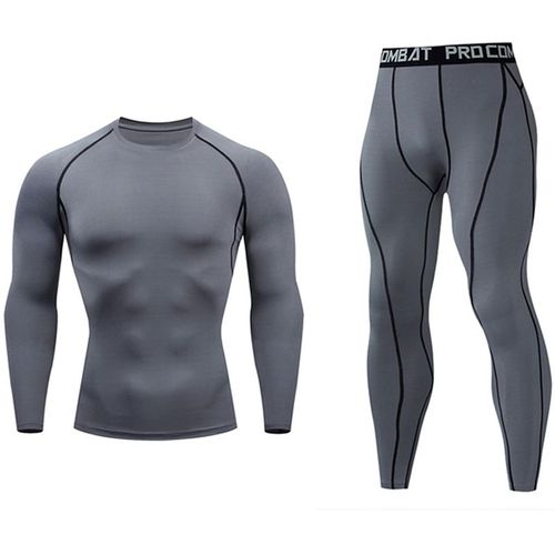 Tenue De Running Thermique À Compression Et Anti-Irritations Pour Homme,Sous-Vêtements De Sport Avec Collant À Séchage Rapide Adaptés À La Course, Au Jogging, Au Fitness Et Aux Mma, Taille Jusqu'au Xx