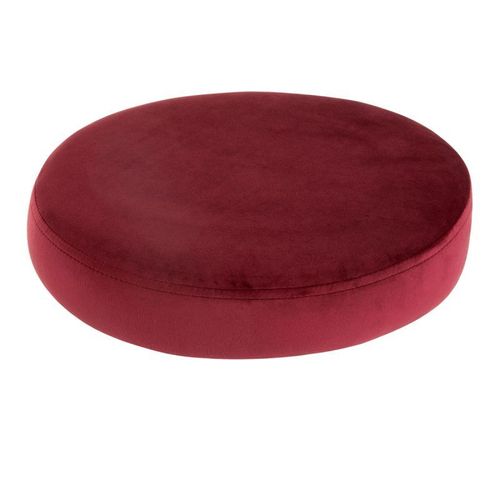 Paris Prix - Galette De Chaise Ronde "Assise" 34cm Rouge