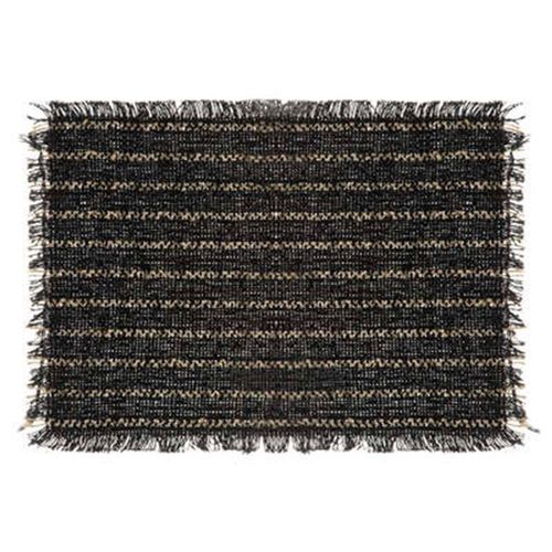 Set De Table Déco "Jute" 30x45cm Noir