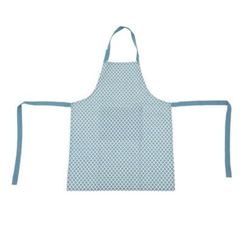 Tablier De Cuisine Imprimé "Tikal" 80cm Bleu Canard