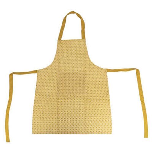 Tablier De Cuisine Imprimé "Paty" 80cm Jaune Ocre
