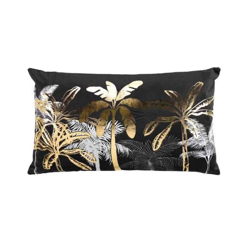 Housse De Coussin "Feanor" 30x50cm Noir & Or