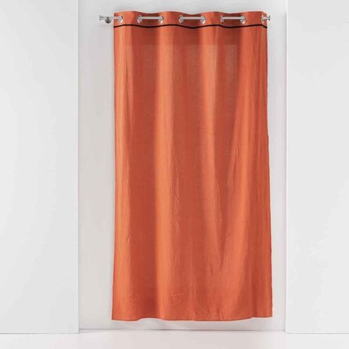 Rideau À ¿Illets "Linette" 135x240cm Terracotta