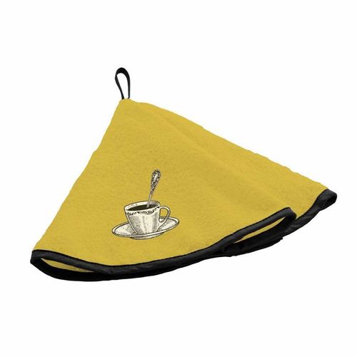 Essuie Main En Éponge "Tasse" 60cm Jaune