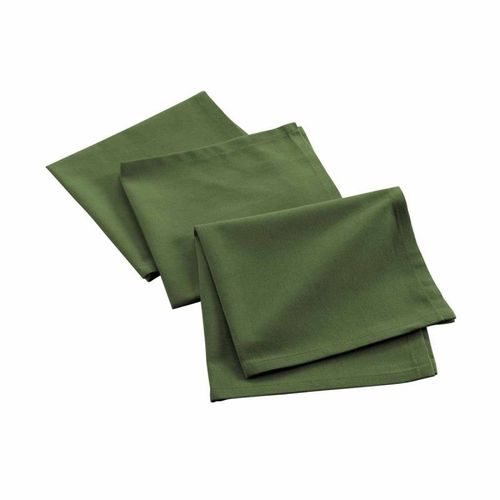 Lot De 3 Serviettes De Table "Mistral" 40x40cm Vert