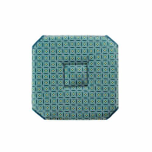 Galette De Chaise Imprimée "Havana" 36x36cm Kaki