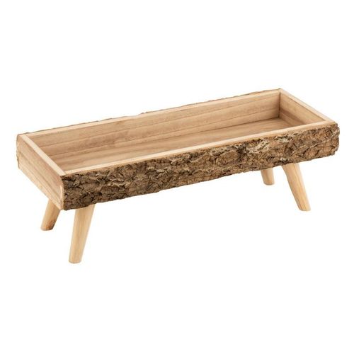 Paris Prix - Cache-Pot Sur Pied "Tronc En Bois" 54cm Naturel