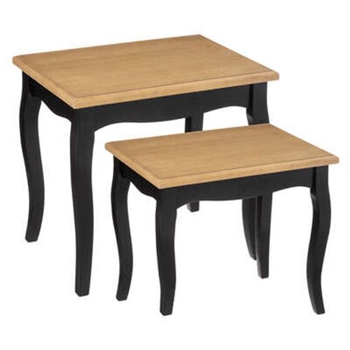 Lot De 2 Tables À Café "Chrysa" 60cm Noir