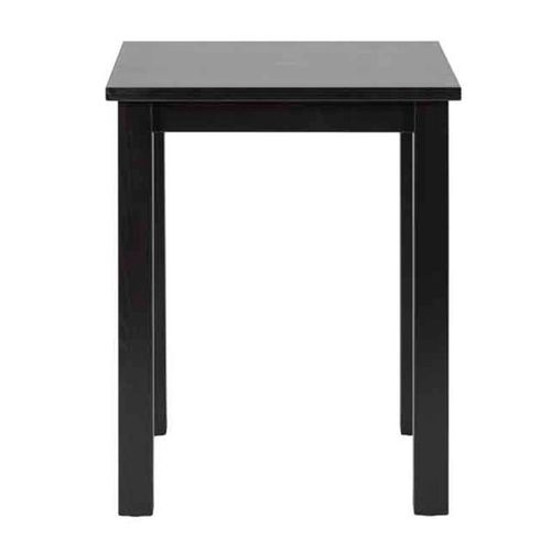 Table D'appoint En Bois Massif "Lito" 55cm Noir Laqué