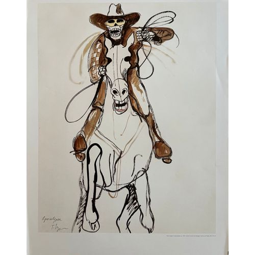 Affiche - Tomi Ungerer - America - Apocalypse - 1970 - 50x62cm - Poster - Envoi En Tube