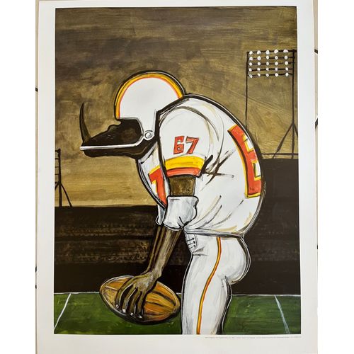 Affiche - Tomi Ungerer - America - Football Hero 1962 - 50x62cm - Poster - Envoi En Tube