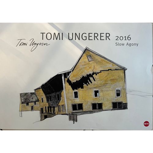 Affiche - Tomi Ungerer - Slow Agony 2016 - 50x65cm - Poster - Envoi En Tube