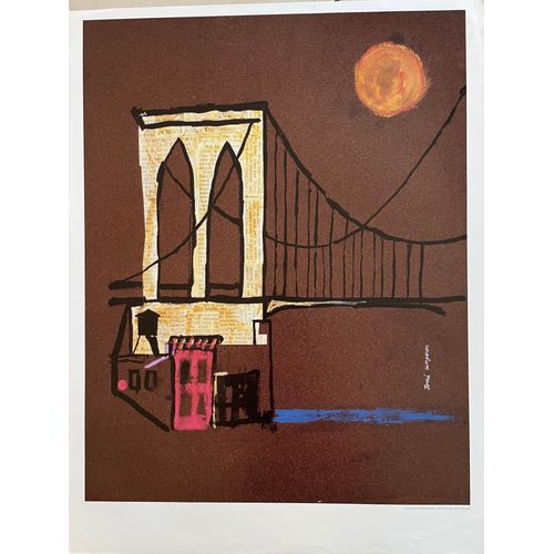 Affiche - Tomi Ungerer - America - New York Times 1960 - 50x62cm - Poster - Envoi En Tube