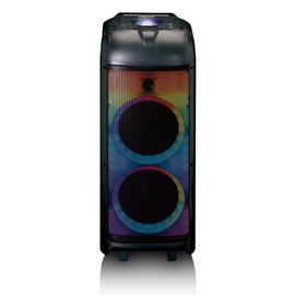 ENCEINTE SONO MOBILE AVEC ÉCLAIRAGE LED FRONTAL COMPLET ET BOULE DISCO