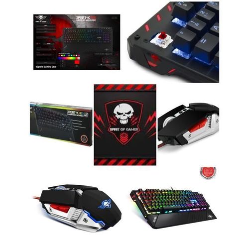 Pack GAMER Spirit Of Gamer PRO-K700 SOURIS S-PM4 + CLAVIER XPERT K700
