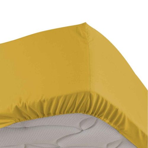 Drap Housse "Percaline" 140x190cm Ocre