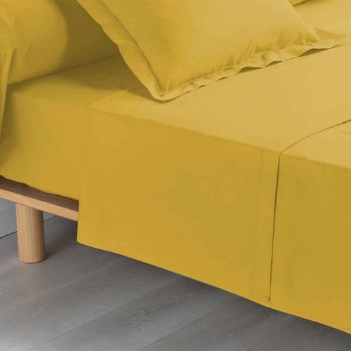 Drap Plat "Percaline" 180x290cm Ocre
