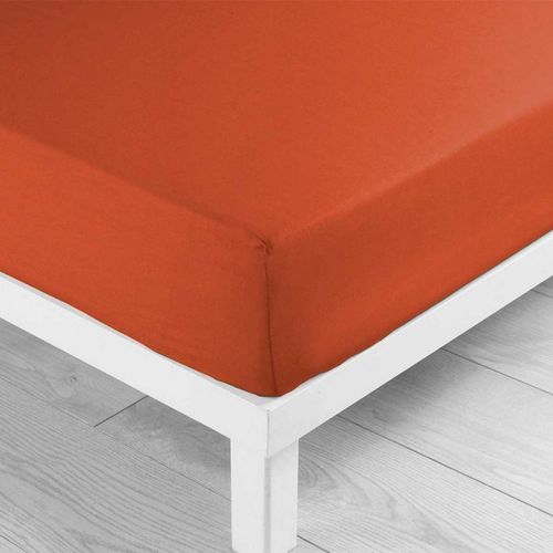 Drap Housse "Lina" 180x200cm Paprika