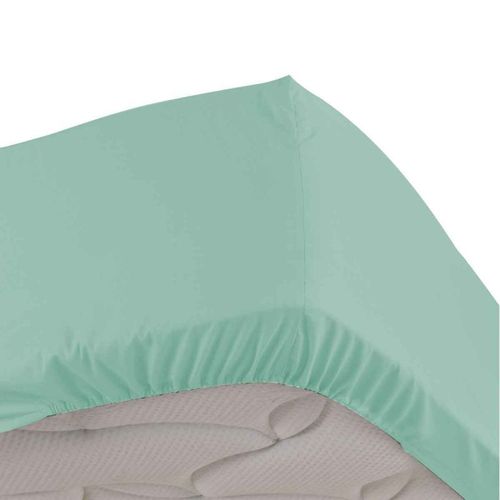 Drap Housse "Percaline" 180x200cm Sauge
