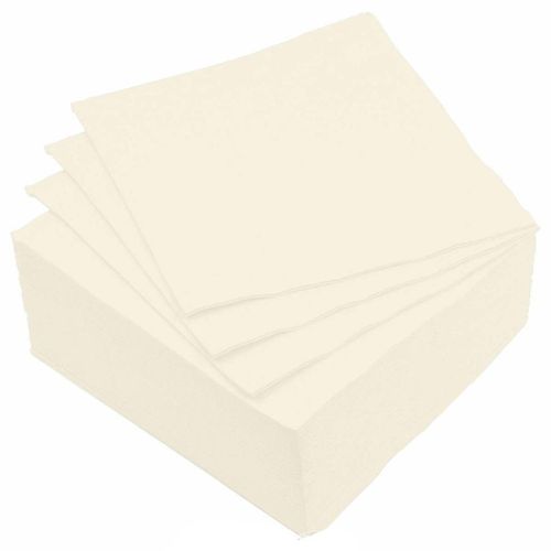 Paris Prix - Lot De 40 Serviettes En Papier "Cocktail" 38x38cm Crème