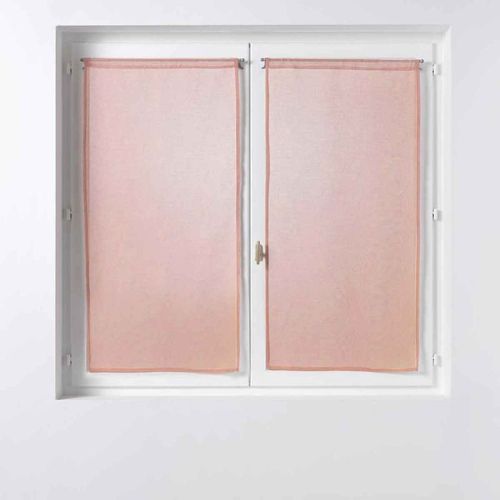 Paire De Voilages "Sandra" 60x120cm Rose