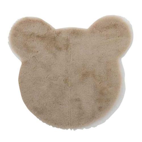 Paris Prix - Tapis Déco Enfant "Tête D'ours" 60cm Beige