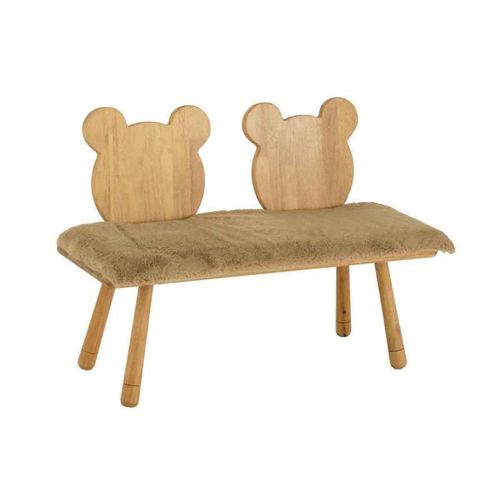 Paris Prix - Banc Pour Enfant En Bois "Ours" 87cm Naturel