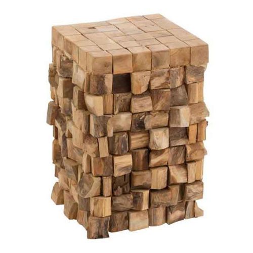 Paris Prix - Table D'appoint En Teck "Mivida" 45cm Naturel