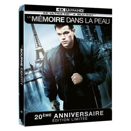 La Mémoire Dans La Peau - 4k Ultra Hd + Blu-Ray - Édition Boîtier Steelbook