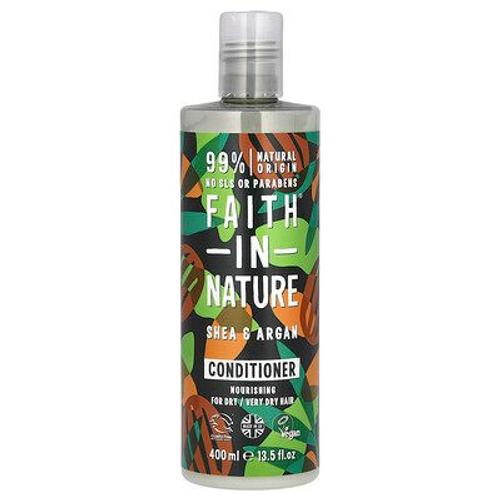 Faith In Nature, Après-Shampooing, Pour Cheveux Secs/Très Secs, Karité Et Argan, 400 Ml 