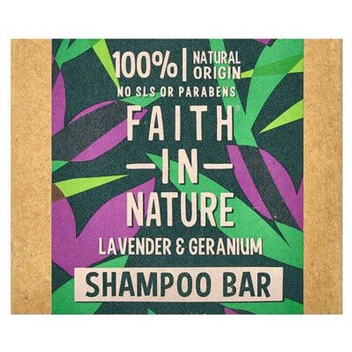 Faith In Nature, Barre De Shampooing, Lavande Et Géranium, 85 G 