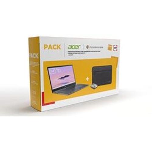 PC portable Acer PACK FNAC-DARTY Chromebook CB515-2HT-349N 15.6 tactile Intel Core i3 1215U RAM 8 Go LPDDR5X 512 Go SSD Intel UHD graphics + Housse + Souris Acer sans fil