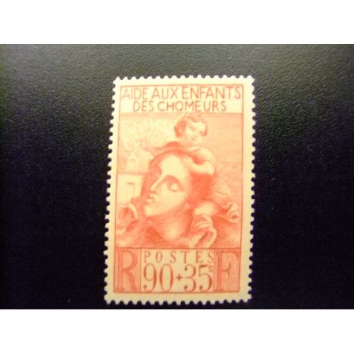 L45 Francia France 1939 / Aide Les Enfants Des Chomeurs / Yvert 428 Mh