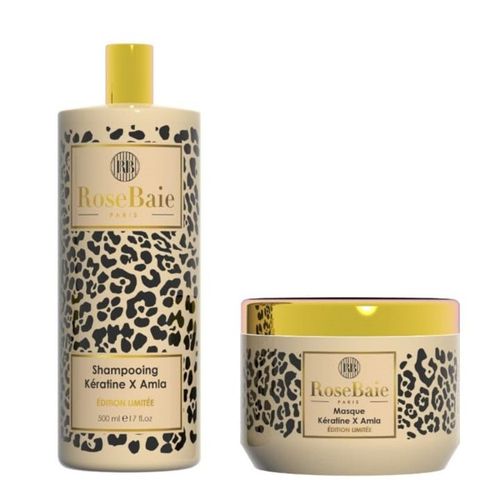 Kit D'entretien Au Lissage Kératine X Amla Rosebaie 2 Produits. 