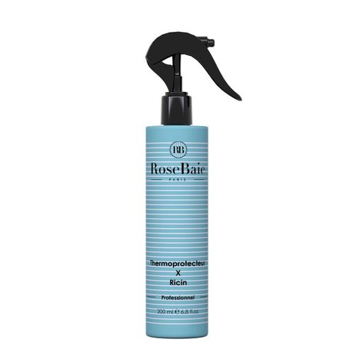 Thermoprotecteur Spray À L'huile Hydratante De Ricin Rosebaie 200 Ml. 