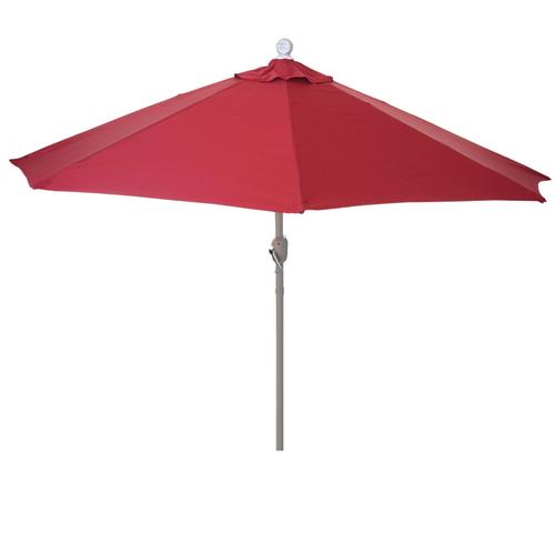 Demi Parasol Semi-Circulaire Balcon Terrasse Uv 50+ Polyester/Aluminium 3kg Avec Une Portée De 270 Cm Bordeaux Sans Support 04_0003852