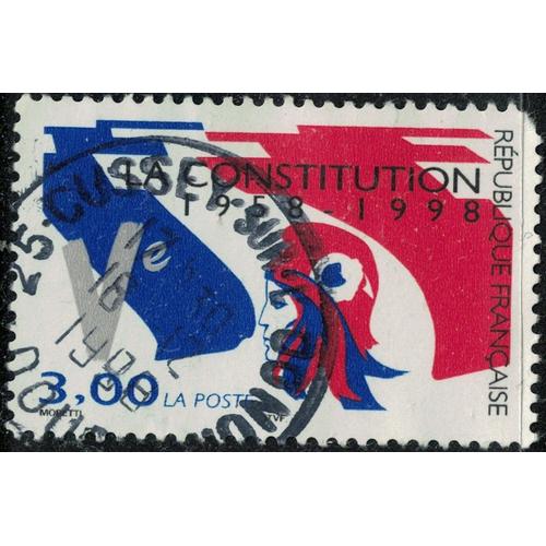 France 1998 Oblitéré Used La Constitution De La Vème République Y&t Fr 3195 Su