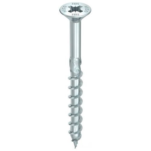 Vis HECO-Topix-Plus - Ø6x50mm - Tête Fraisée à poches de fraisage - Filetage Partiel - T30 - Boite de 200 - 61033