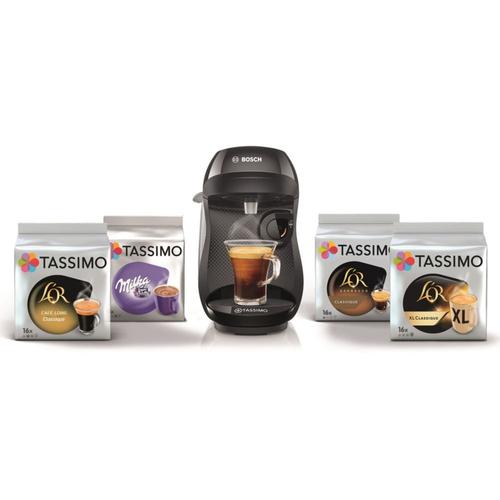 Bosch TASSIMO HAPPY TAS1002C3 - Machine à café - avec 4 x packs T-Discs