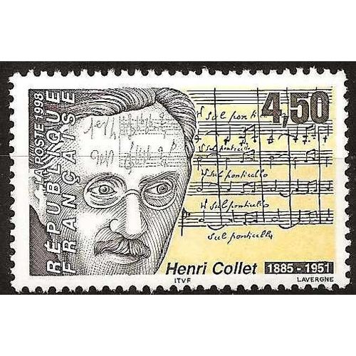 France 1998, Très Beau Timbre Neuf** Luxe Yvert 3163, Henri Collet, Compositeur Français. -