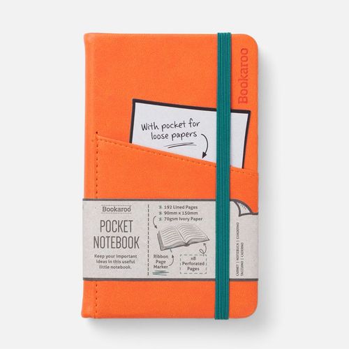 Bookaroo A6 Pocket Notebook - Orange