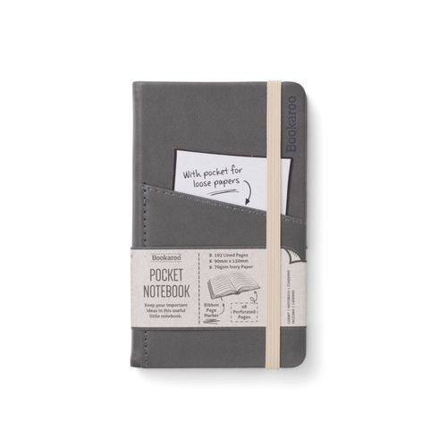 Bookaroo A6 Pocket Notebook - Charcoal