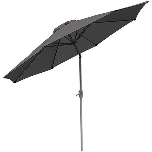 Parasol De Jardin Ø 2,7m Inclinable Polyester/Aluminium 5kg Anthracite 04_0003879