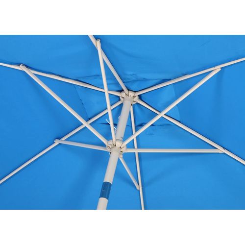 Parasol De Jardin 2x3m Rectangulaire Inclinable Polyester/Aluminium 4,5kg Bleu 04_0003890