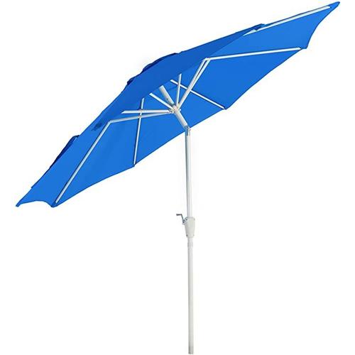 Parasol De Jardin Ø 2,7m Inclinable Polyester/Aluminium 5kg Bleu 04_0003875