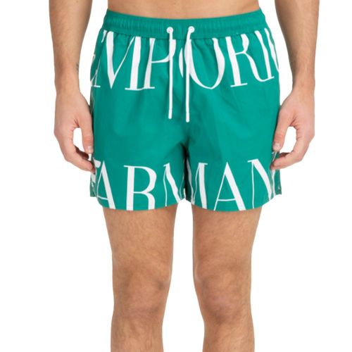 Maillot De Bain Emporio Armani Logo Original Homme Vert