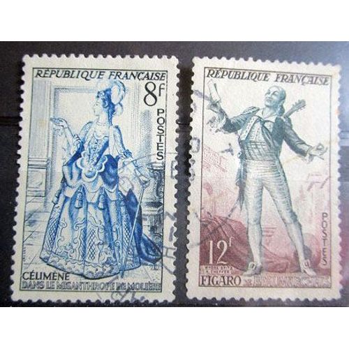 1953. Série Complète F956 Et F 957: Théâtre Français.