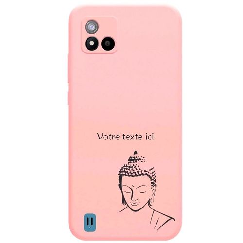 Coque Rose Realme C11 2021 Bouddha Personnalisee